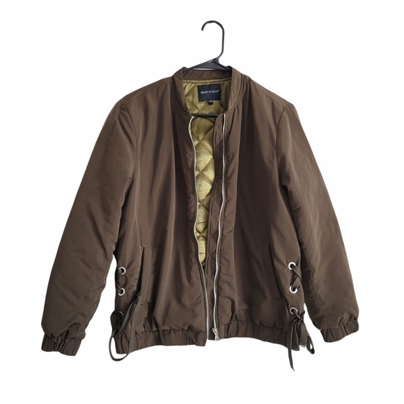 Velvet heart bomber jacket military green - Picture 4 of 8